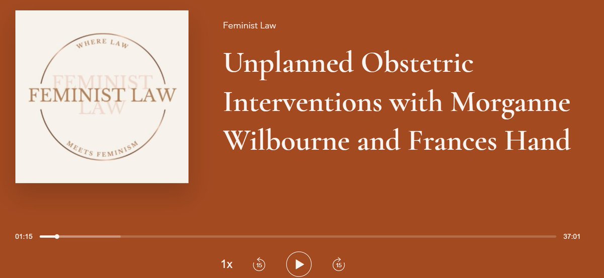 Frances Hand (@franceshand_) on Twitter photo New podcast interview with Feminist Law is out discussing our ongoing work on unplanned obstetric interventions. Give us a listen here: feministlaw.org/podcast/episod… New podcast interview with Feminist Law is out discussing our ongoing work on unplanned obstetric interventions. Give us a listen here: feministlaw.org/podcast/episod…