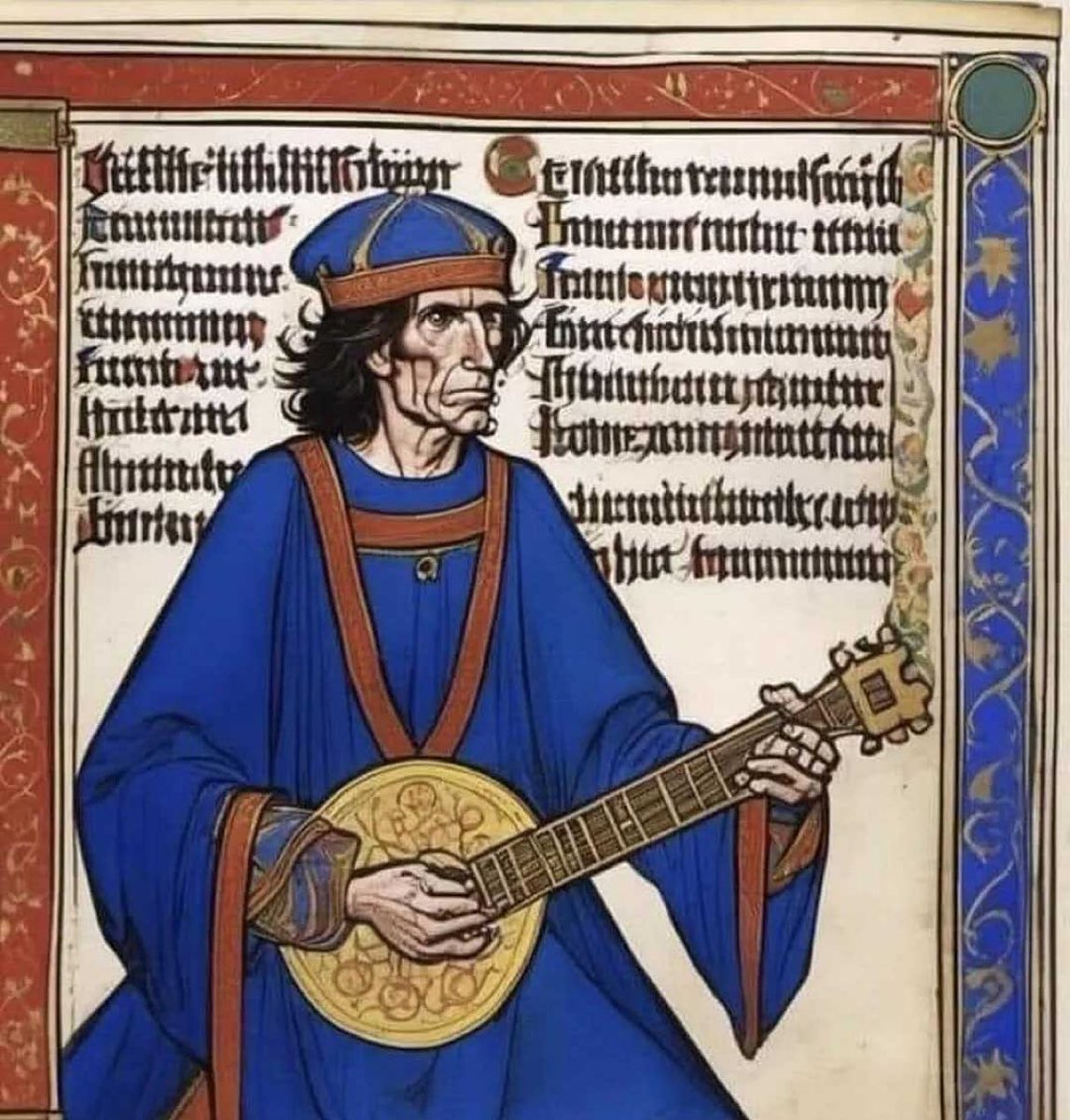 Esta miniatura de 1279 d.C. es la prueba irrefutable de que Keith Richards es indestructible.