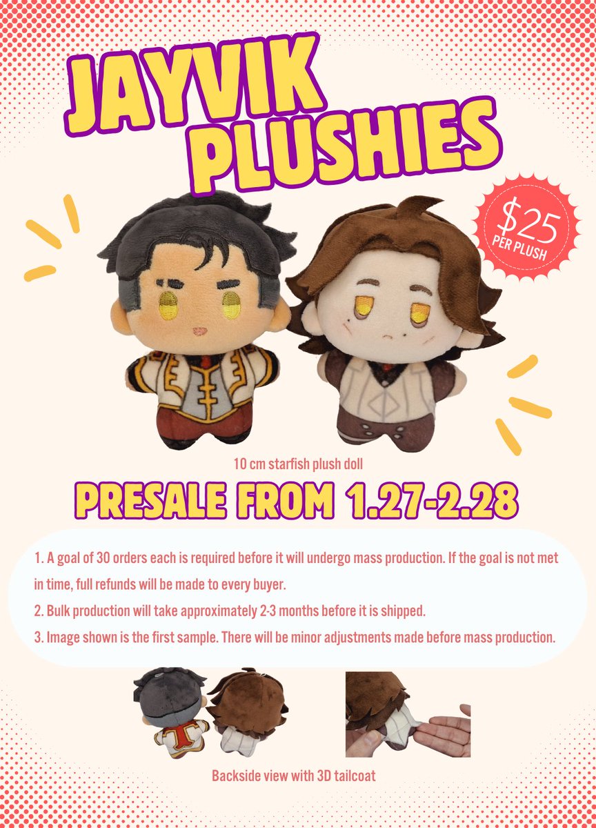 Excited to announce that I've collaborated with mycraftzone to make jayvik plushies!
Link in the replies ⚙️
#jayvik #arcane