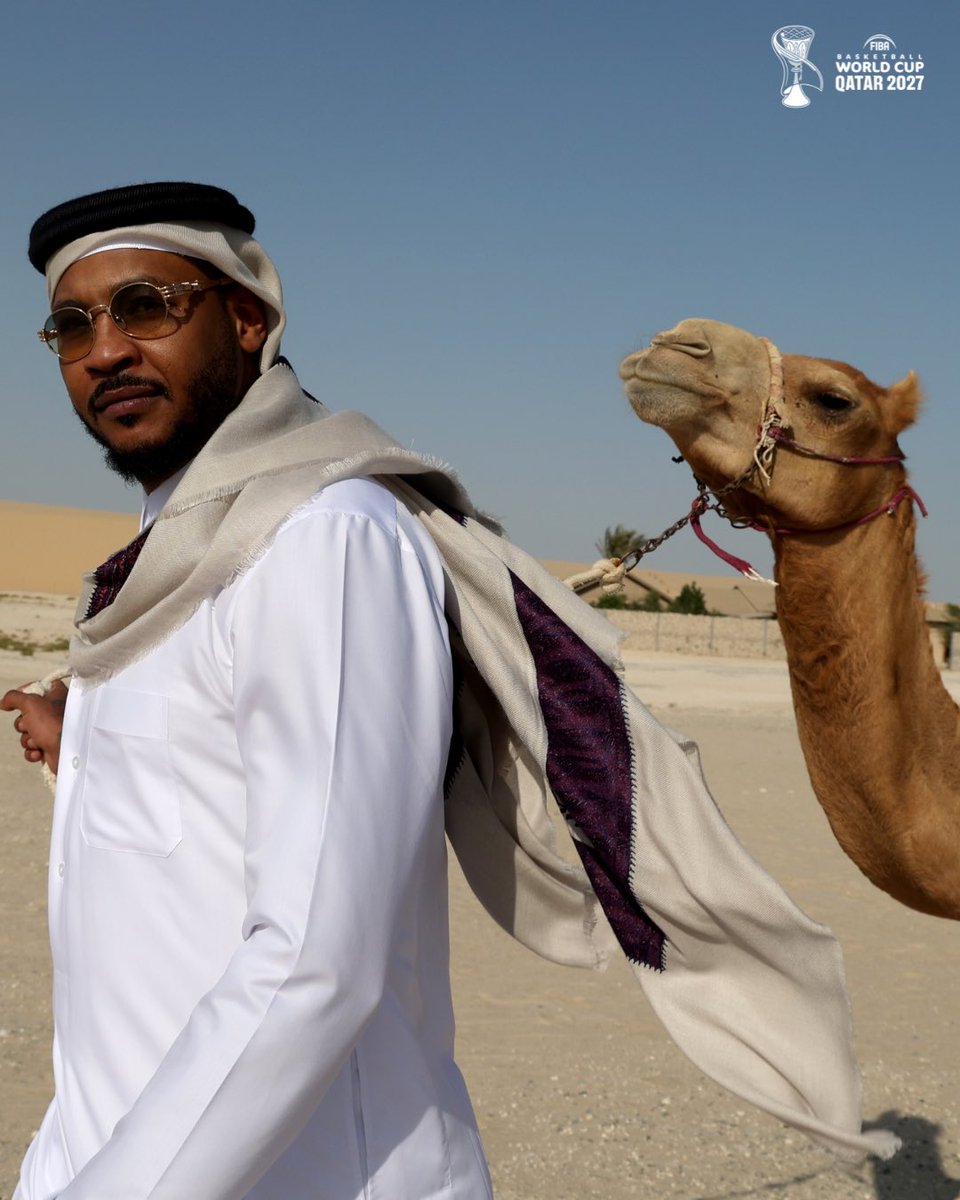 swishcultures_'s tweet image. Carmelo Anthony (@carmeloanthony ) living it up in Qatar. Carmelo is the Global Ambassador of the FIBA Basketball World Cup 2027 set to take place in Doha, Qatar 🔥 @fibawc #FIBAWC #StepItUp