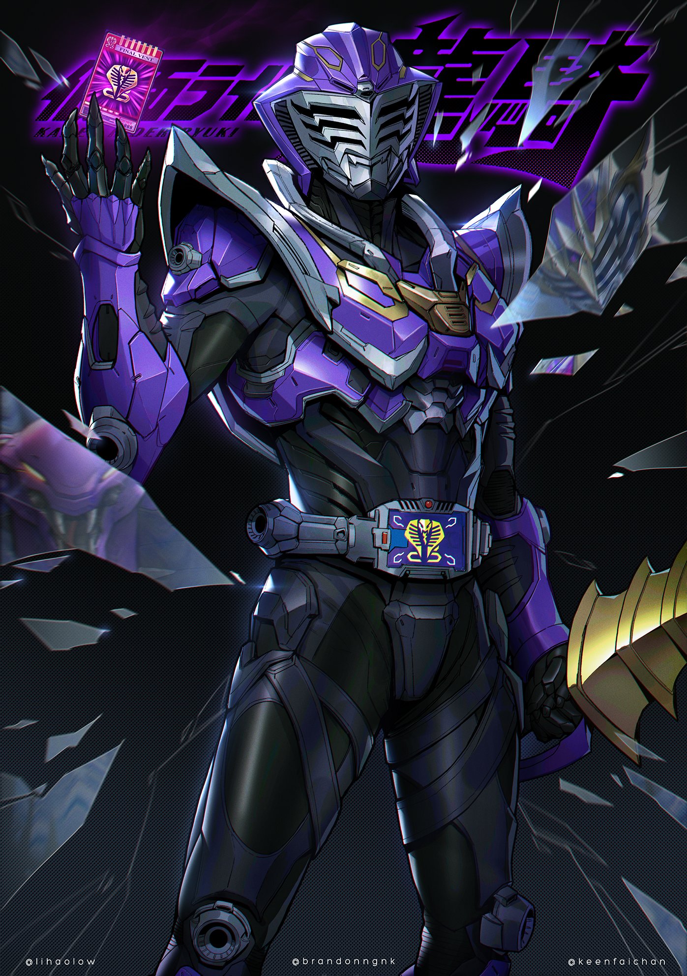 ★仮面ライダーブレイブ★番宣ポスター★B2サイズ★非売品★仮面ライダー王蛇★ 王蛇サバイブ爆誕！TTFC『仮面ライダーアウトサイダーズep.1