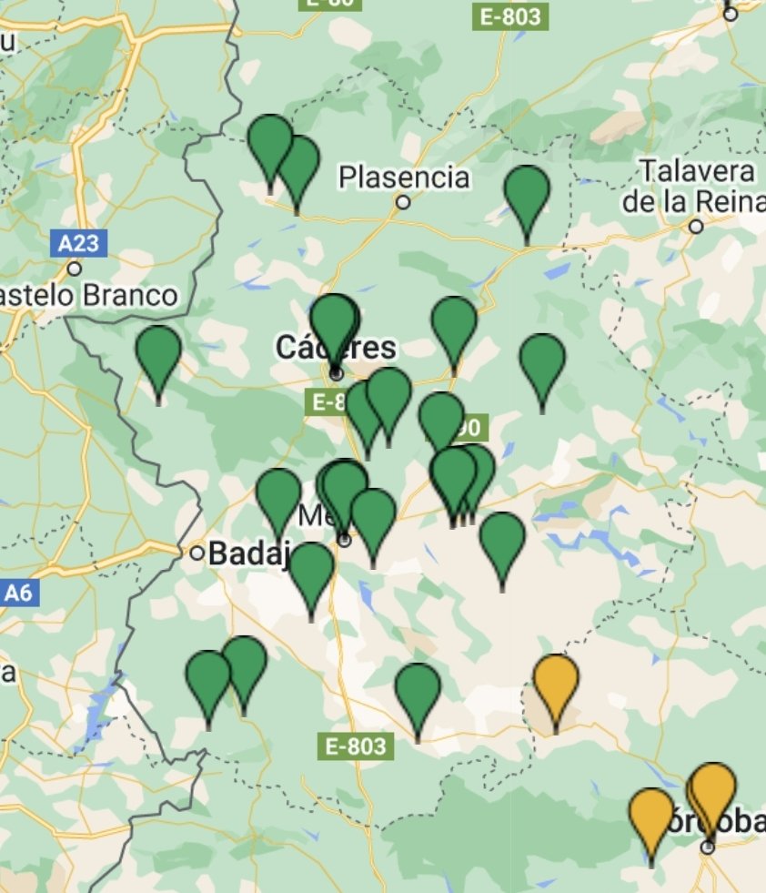 Este año el mapa extremeño del <a href="/Concurso_Odisea/">ODISEA -concurso-</a> clarea un poco más que otros años, pero aún quedan unos días para remediarlo. Inscríbete con tus alumnos, los animales de Grecia y Roma te esperan... 🐅🐴🫏🦌🦬🦓🐿🦔 <a href="/SEECExtremadura/">SEECExtremadura</a>