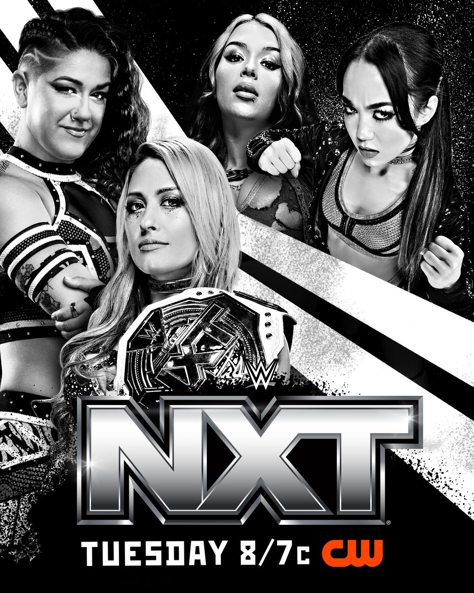 TOMORROW on #WWENXT 

🏆 The WWE Women's Tag Team Championship is on the line

👊 <a href="/itsBayleyWWE/">Bayley</a> &amp; <a href="/giulia0221g/">GIULIA ＝ ジュリア</a> take on @CoraJadeWWE &amp; <a href="/roxanne_wwe/">roxanne</a> 

📍 ATLANTA
📺 8/7c on <a href="/TheCW/">The CW</a>