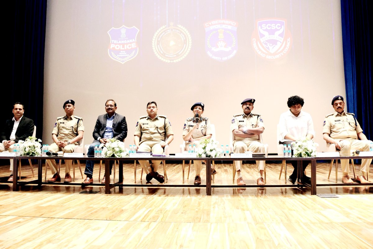 TelanganaCOPs's tweet photo. TGCSB Director Smt. Shikha Goel, IPS, announces SHIELD 2025, a premier cybersecurity conclave, with Cyberabad CP Sri Avinash Mohanty, IPS, and other dignitaries.

Will be organized on Feb 18-19, 2025 | HICC, Hyderabad

#SHIELD2025 #CyberSecurity #TelanganaPolice https://t.co/2NP5eKqUny