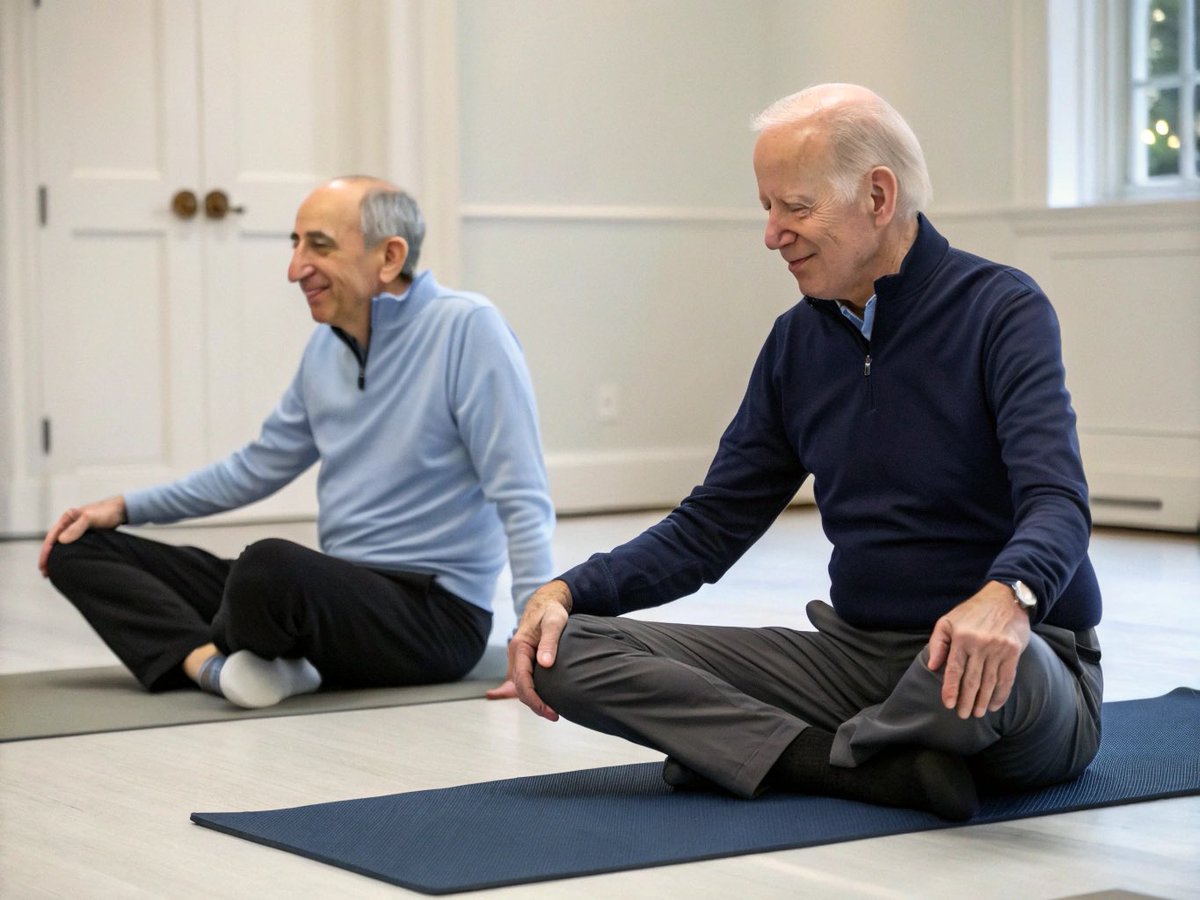 genzlers_SEC's tweet image. Gary and Joe working on posture 
@LGetBidenTested