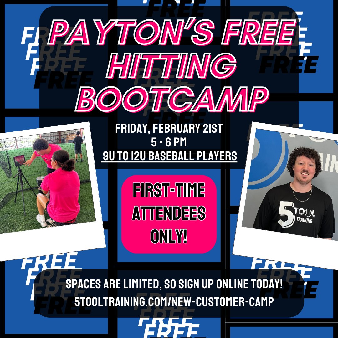 Your February plans just got a little bit sweeter! As a first-time attendee, you can take advantage of our amazing selection of free services available to you this month. 

Don’t miss out, sign up online today at 5tooltraining.com/new-customer-c…