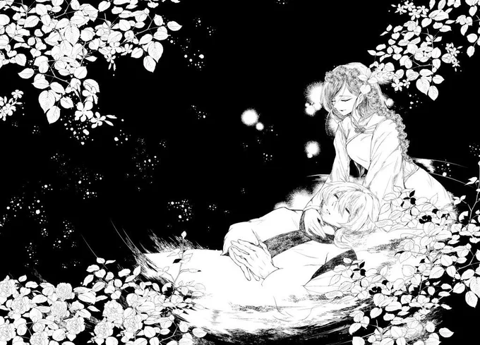 シェンムイ、生きて結婚してくれてほんとによかった(これは前ループでシェンが死亡してから描いたファンアート…) 