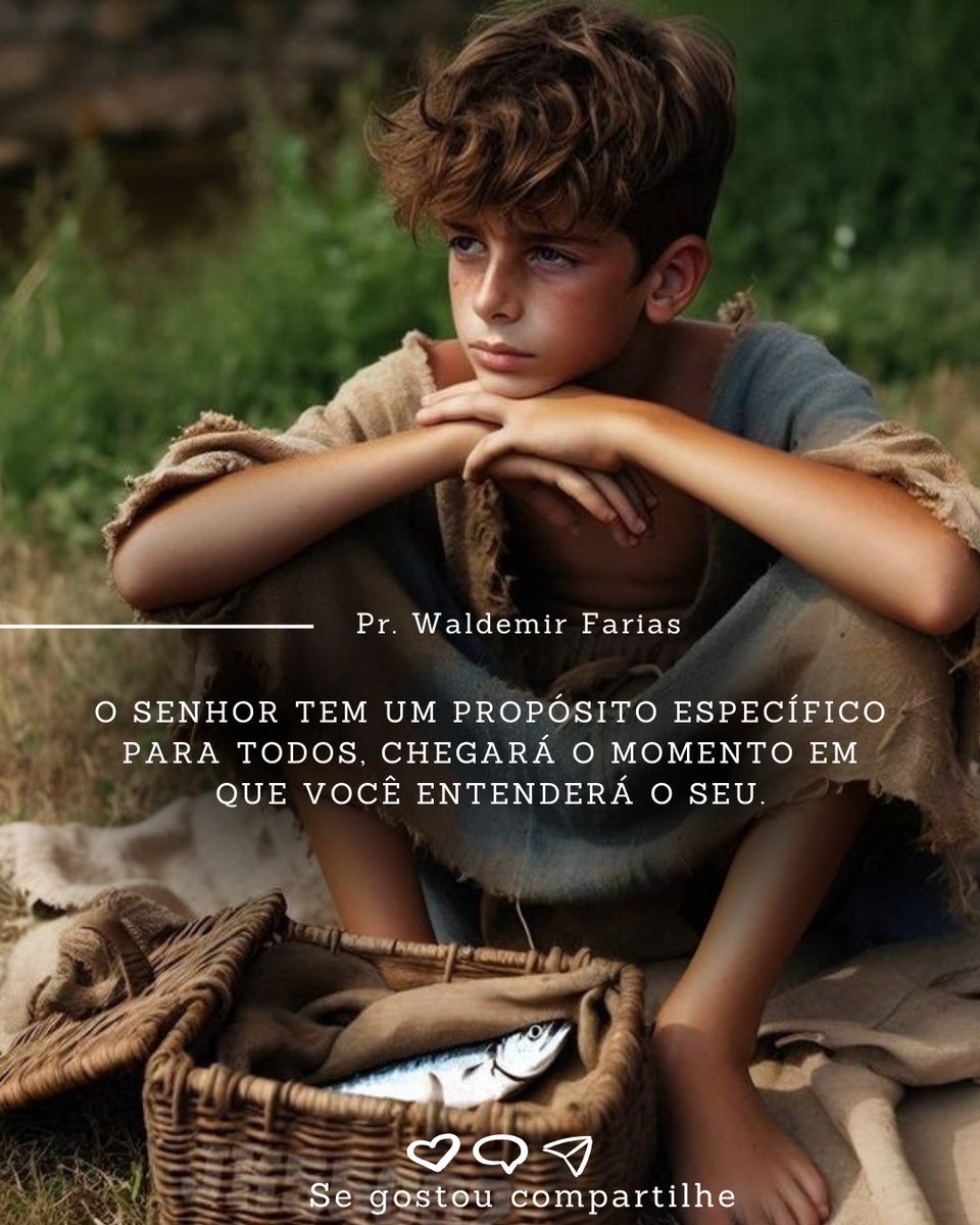 WALFARIAS's tweet photo. João 6:9 ARC
[9] Está aqui um rapaz que tem cinco pães de cevada e dois peixinhos; mas que é isso para tantos? 

https://t.co/A7OeWjowrW https://t.co/Jj71O5RLcF