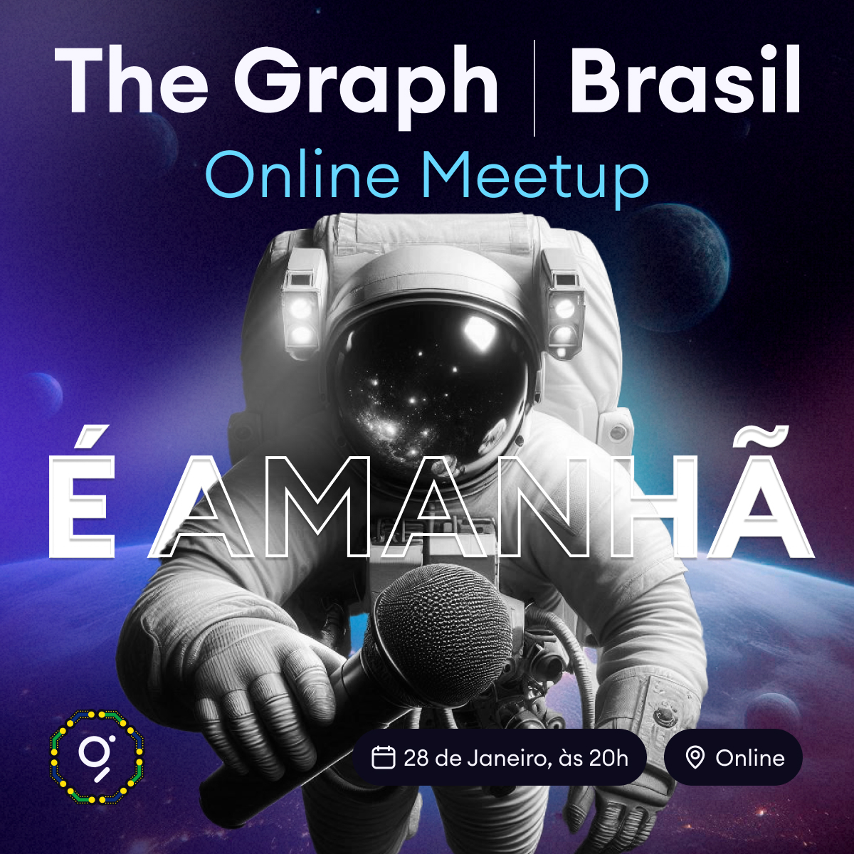 thegraphbrasil's tweet photo. É amanhã! Não fique de fora do Primeiro Meetup The Graph Brasil 2025!

📅 28/01 | 🕗 20h | 🌐 Online 

Venha aprender sobre Web3, compartilhar suas ideias  e se conectar com a comunidade! 🧑🏻‍🚀 https://t.co/3ZdE2ESKE6