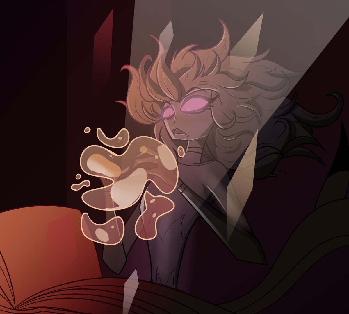 AstroArtZone's tweet photo. Octavia learns to cast Gluttony Magic. Very powerful, even for a Goetia to wield.

#HelluvaBossFanart #Octaviahelluvaboss #helluvabossoct https://t.co/fgz6bwyDes