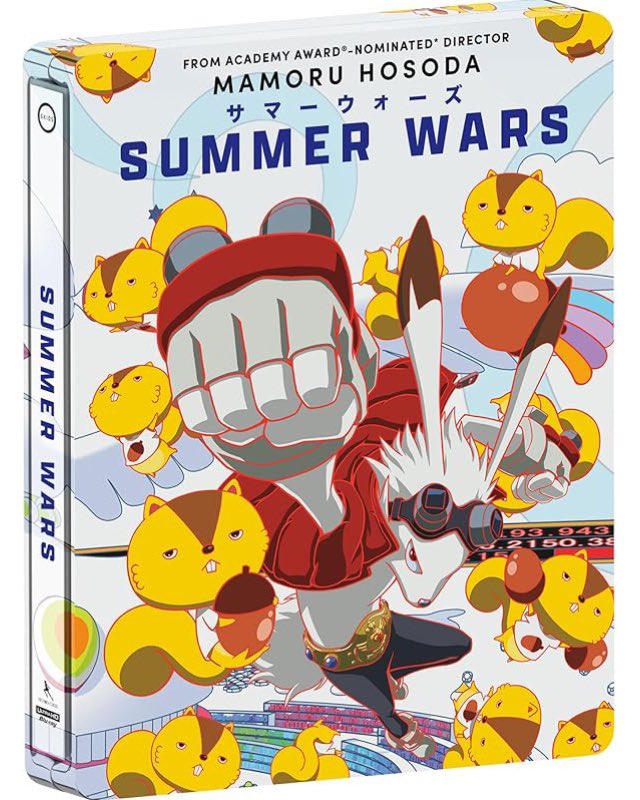 dawnofthediscs's tweet photo. Coming to 4K UHD Steelbook in April from @GKIDSfilms 

Summer Wars Amazon Exclusive 4K UHD Steelbook

A student tries to fix a problem he accidentally caused in OZ, a digital world, while pretending to be the fiancé of his friend at her grandmother’s 90th birthday.

MORE INFO TBA 

#FilmTwitter #Bluray #physicalmedia 
#4KUltraHD  #4K #4KUHD #Anime #GKids #SummerWars #Animation #Cartoons #Steelbook