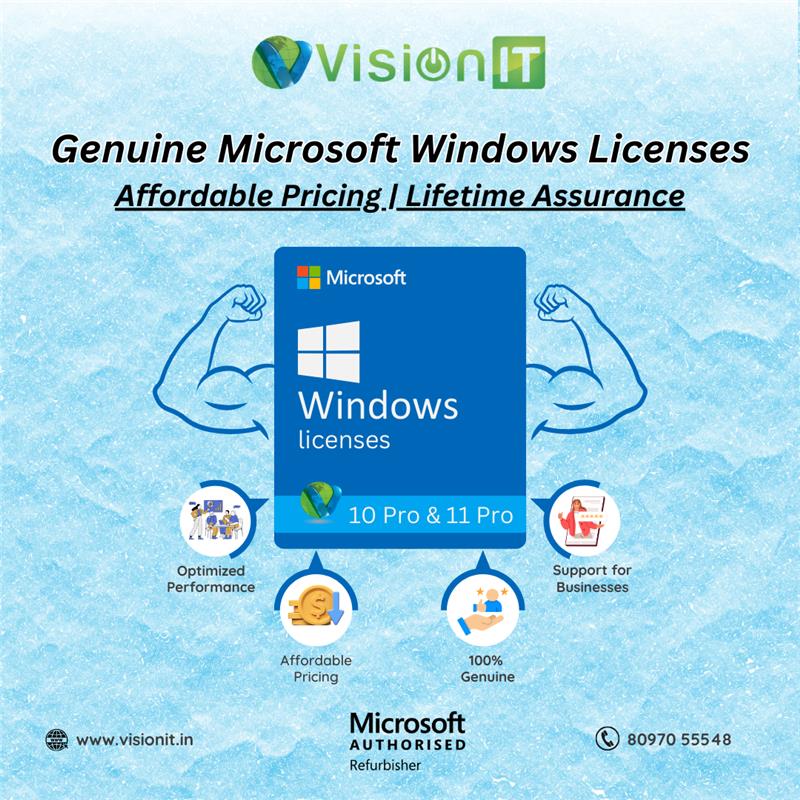 online_visionit's tweet photo. Get Windows 10/11 Pro Licenses today at unbeatable prices!
Boost your PC with genuine software and lifetime assurance.
📞 Call 80970 55548 | 🌐 https://t.co/kuwj7xHn4w
#WindowsLicenses #PCPerformance #AffordablePC #GenuineSoftware #VisionIT https://t.co/Cg8re8vz8b