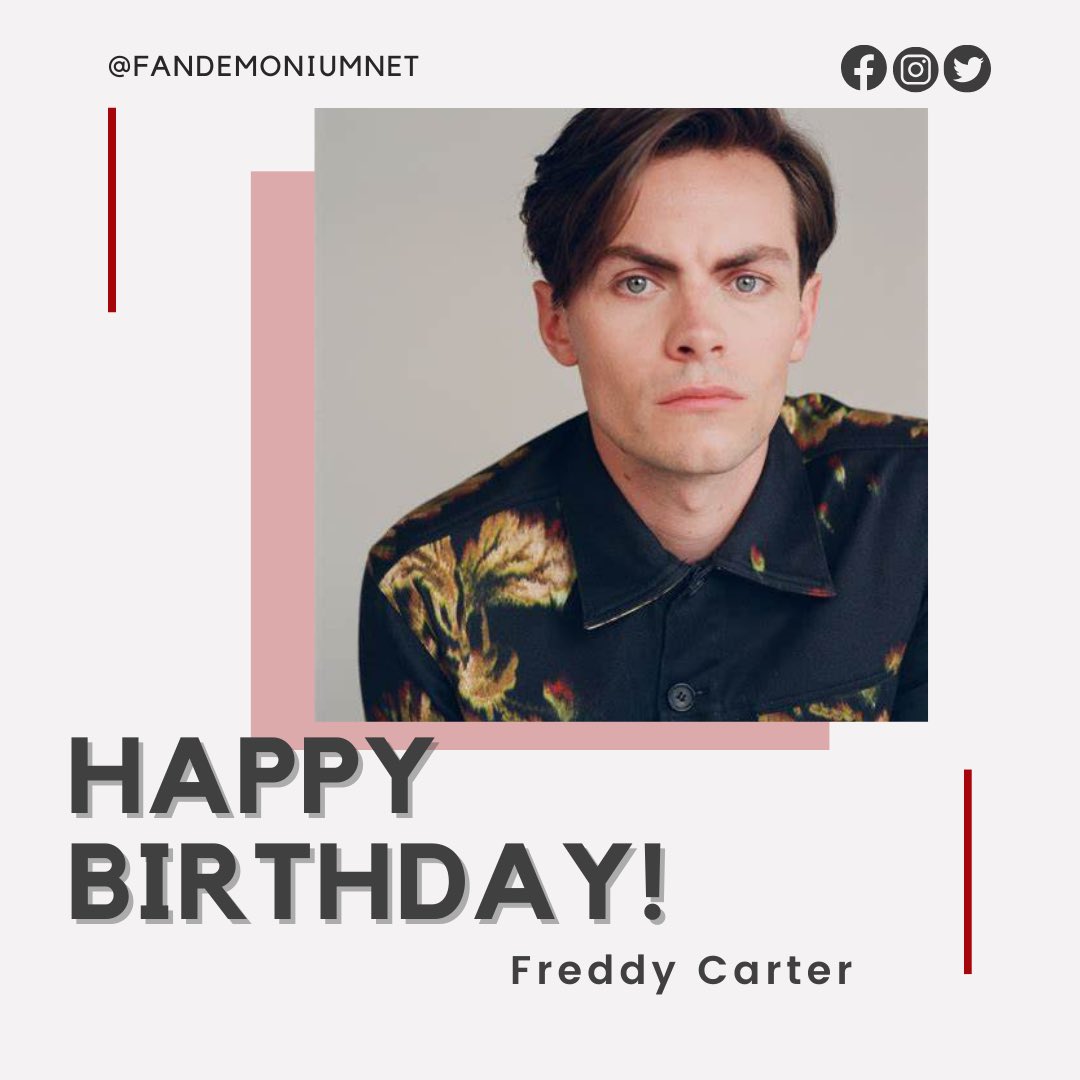 Join us in wishing a Happy Birthday to <a href="/FreddyCarter1/">Freddy Carter</a>! May all your wishes come true. #freddycarter #shadowandbone #pennyworth #mastersofair #eldenring