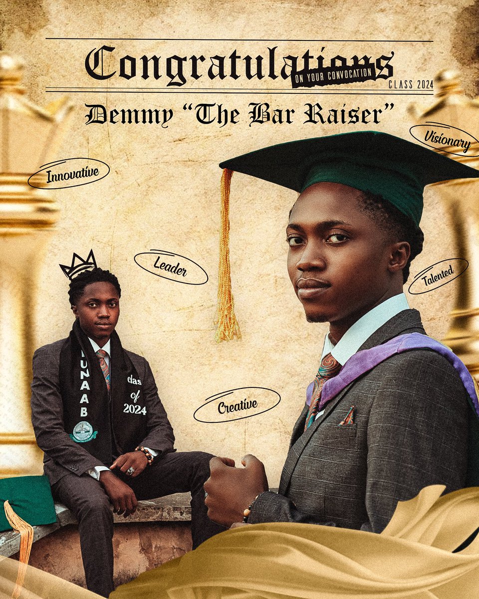 Demmy_ayo's tweet photo. Finally! 🙌
Just wanted something different and the first slide came up 😌

#FunaabConvocation #FUNAAB32ndconvocation 
#funaab https://t.co/1E78UUj7Xe