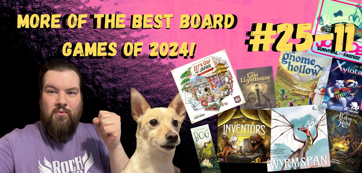 BoardGameAnimal's tweet image. Our last post here is to share our special videos out today, celebrating 2024 some more &amp;amp; our most anticipated #BoardGames of 2025~

youtu.be/mitUaTG4oos?si…

With games from @michaeldilisio @RestorationGame @CMONGames @fortcircle @BitewingGames &amp;amp; so much more~