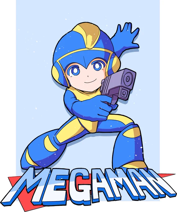ロックマンの初代のイラストにロックバスターが見当たらなかった…なのにメガマンが謎の銃を持っていたのはゲームの内容へのリスペクトの気持ちの現れだったのだろうか…? 
