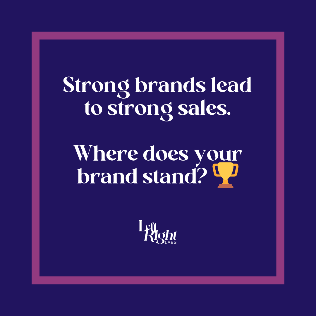 LeftRightLabs's tweet image. Does your brand stand out, or does it get lost in the sea of sameness? A strong brand can help you attract clients, build trust, and boost your bottom line. 

Curious how your brand measures up? Take the quiz and find out today! 🎯
leftrightlabs.com/brand-score/ 

#brandstrategy