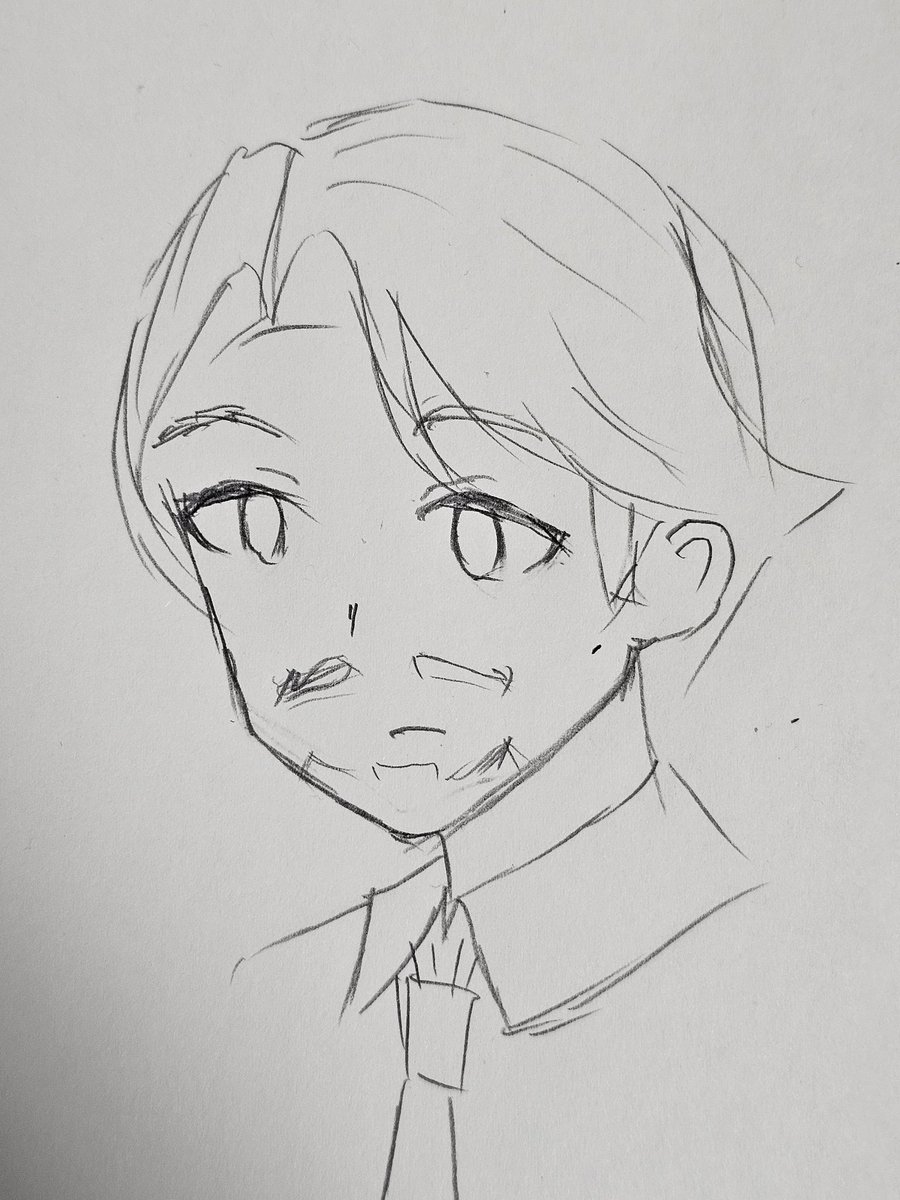 男キャラ描いたこと一度も無かったのである(絶望) 
