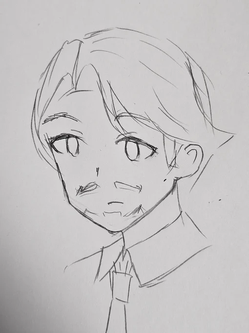 男キャラ描いたこと一度も無かったのである(絶望) 