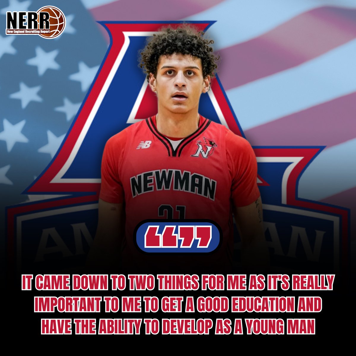 Just the other day, Newman School and Mass Rivals forward Carson McDonald announced his commitment to American University. 

The 6’9 forward is in his second year in New England from Colorado, and is an #E75 alum. 

More: newenglandrecruitingreport.com/in-the-news/mc…