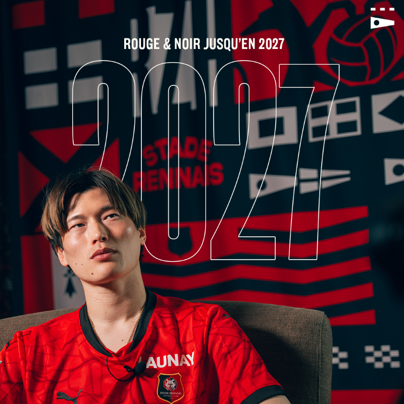 staderennais's tweet photo. Fer de lance du Celtic, Kyogo Furuhashi rejoint le Stade Rennais jusqu’en 2027 ✍️

L’attaquant international japonais est le troisième renfort du mercato hivernal du Stade Rennais F.C.
