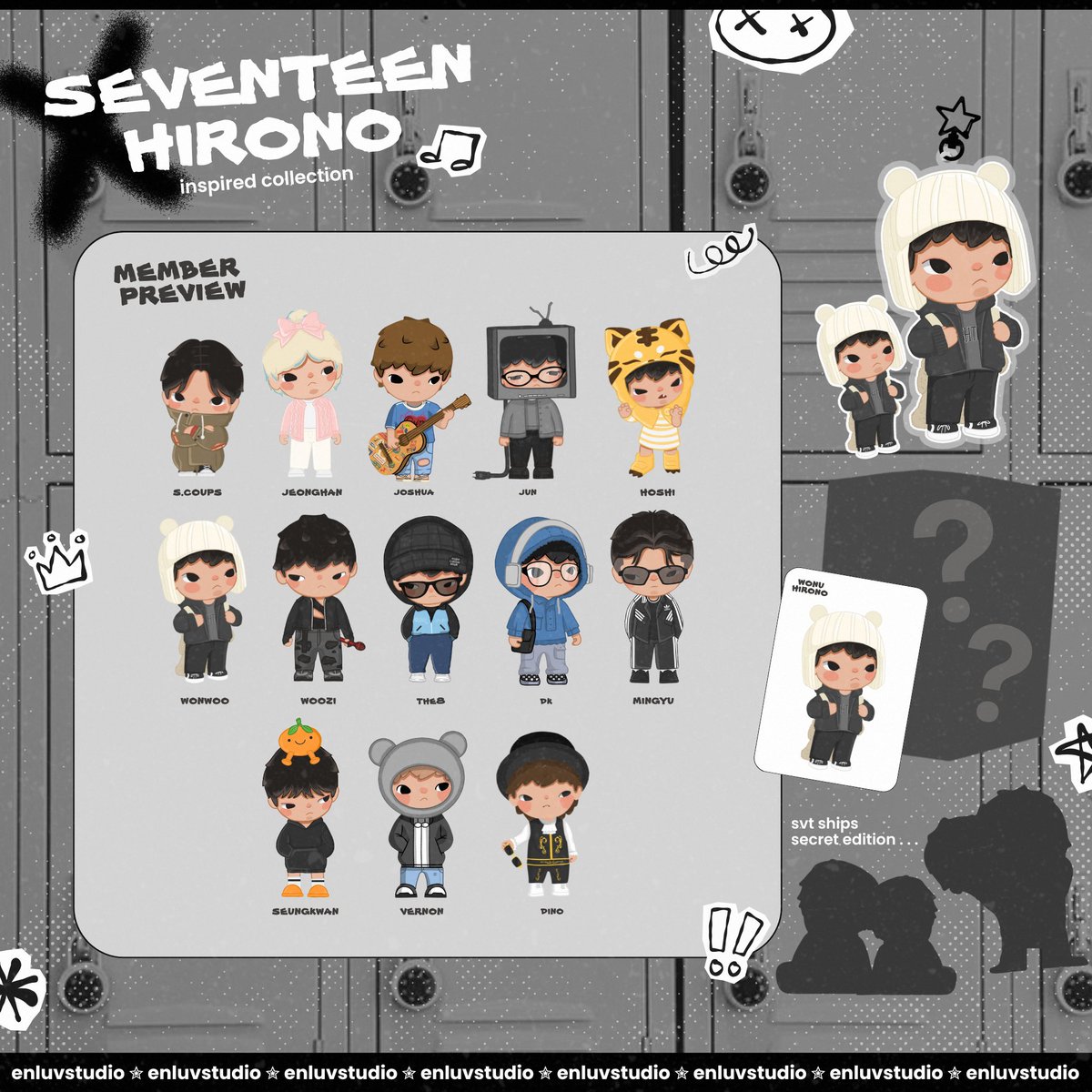 enluvstudio's tweet photo. seventeen x hirono ✮
 inspired collection 

🗓 pre-order period : 01/25 — 02/05
 ✮ more details in the form

order here ⤸
📮 https://t.co/bLXP8y0P6Y

rt lottery — ⭐️ 2 winners of keychain https://t.co/qSN7NErOZc