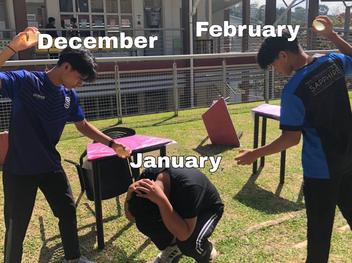 ContextGenius's tweet photo. pov : Permata students waiting for January to end https://t.co/SSvAFhW5zM