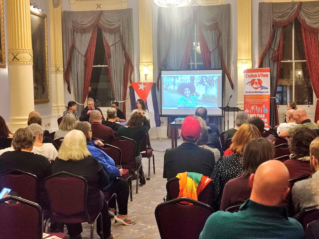 Cuba in the UK (@embacuba_uk) on Twitter photo Ambassador <a href="/IsmaraWalter/">Ismara M. Vargas Walter</a> addressed <a href="/UNISONSW/">UNISON South West</a> meetings (Feb 24-25), condemning the unjust inclusion of #Cuba on the US list of State Sponsors of Terrorism, highlighting the devastating impact of the blockade and thanking for the vital solidarity.
#DropTheBlockade #TumbaElBloqueo Ambassador <a href="/IsmaraWalter/">Ismara M. Vargas Walter</a> addressed <a href="/UNISONSW/">UNISON South West</a> meetings (Feb 24-25), condemning the unjust inclusion of #Cuba on the US list of State Sponsors of Terrorism, highlighting the devastating impact of the blockade and thanking for the vital solidarity.
#DropTheBlockade #TumbaElBloqueo