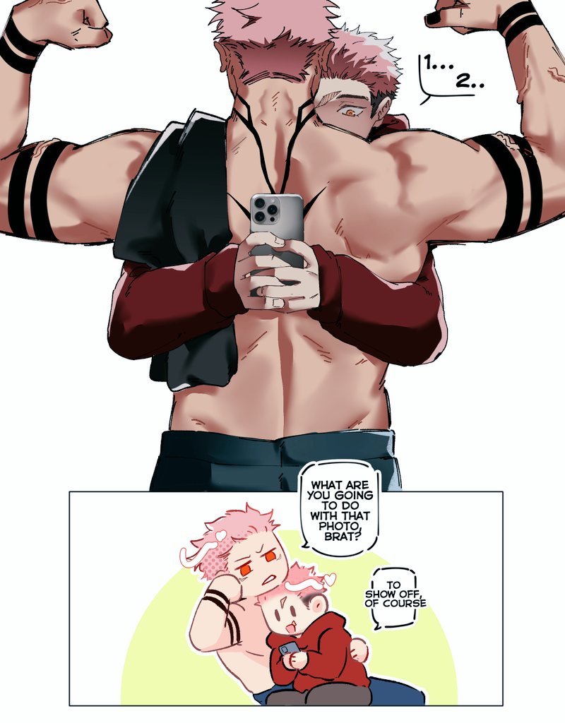 Kazuo_0720's tweet photo. Skit I wonder who Yuuji wants to show off to👀🙂‍↔️ https://t.co/Q7zG7KNuy3