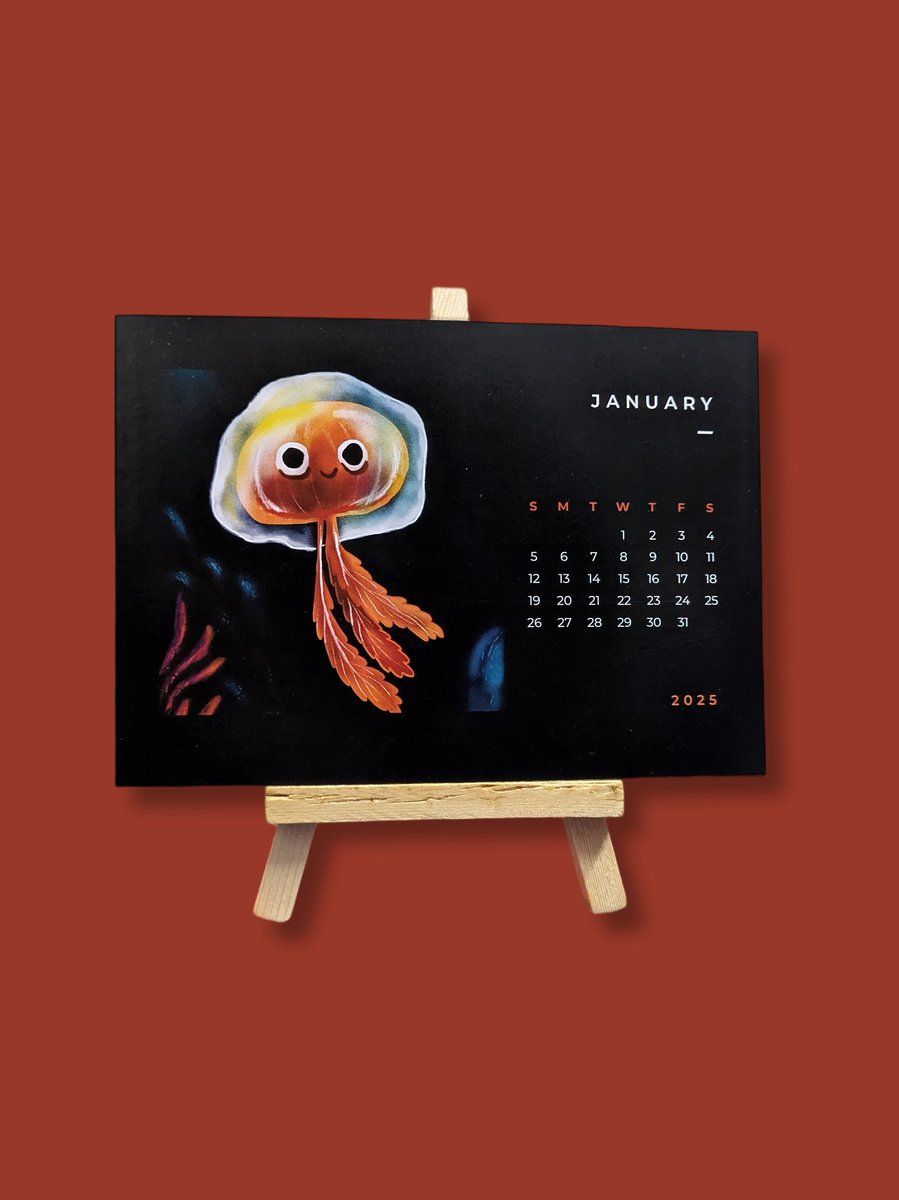 _cuckoos_nest_'s tweet photo. Desk Calendar 2025 with my digital sketches 🥹
#deskcalendar2025 https://t.co/k8ea3lVY5V