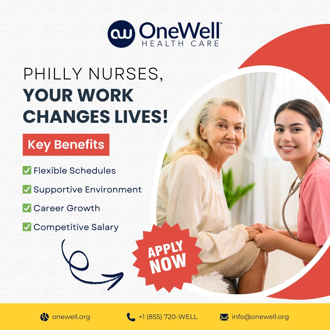 OneWellHealth's tweet image. Saving lives isn’t just a job—it’s a calling! 💙

At OneWell Health Care, our nurses love what they do, feel supported by caring colleagues, enjoy great benefits, &amp;amp; earn competitive pay.

Apply today, and we’ll contact you within 24 hours! ⏱️

💻 onewell.org