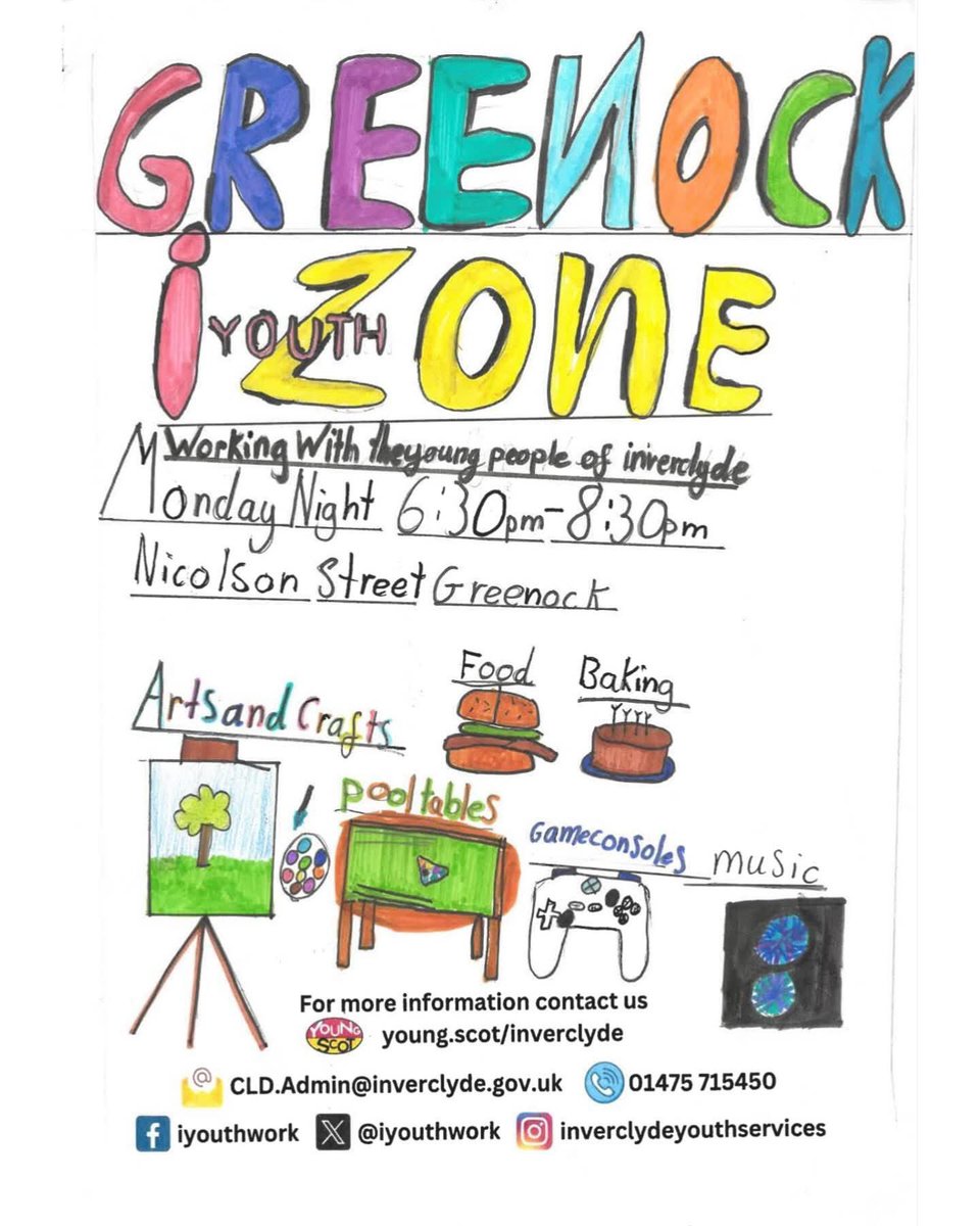 InverclydeYouthwork (@iyouthwork) on Twitter photo Our P7 Drop in at Greenock iYouthZone is on tonight😄 make sure you come along 6.30pm-8.30pm for some fun & games🎱🎮🎉 <a href="/inverclyde/">Inverclyde Council</a> <a href="/discinverclyde/">Discover Inverclyde</a> <a href="/CROinverclyde/">ChildRightsInvClyde</a> <a href="/YourVoiceInver/">Your Voice Inverclyde</a> <a href="/CVSInverclyde/">CVS Inverclyde</a> #greenock Our P7 Drop in at Greenock iYouthZone is on tonight😄 make sure you come along 6.30pm-8.30pm for some fun & games🎱🎮🎉 <a href="/inverclyde/">Inverclyde Council</a> <a href="/discinverclyde/">Discover Inverclyde</a> <a href="/CROinverclyde/">ChildRightsInvClyde</a> <a href="/YourVoiceInver/">Your Voice Inverclyde</a> <a href="/CVSInverclyde/">CVS Inverclyde</a> #greenock