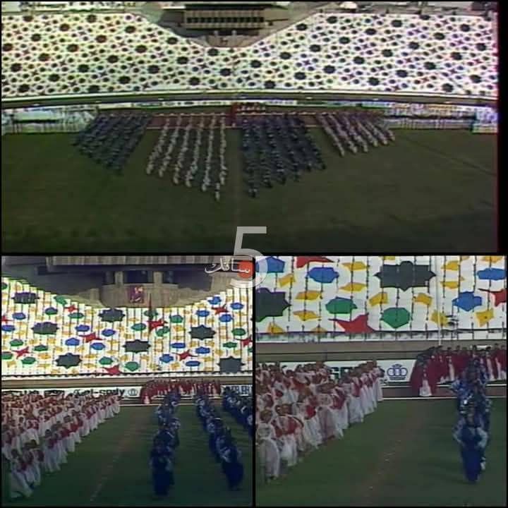 WesternSaharaQ's tweet photo. #الزليج_المغربي في إفتتاح ألعاب البحر الأبيض المتوسط سنة 1983 في #المغرب 🇲🇦 

في ذلك الوقت كانوا في #الجزائر يعتقدون ان #الزليج نوع من حلويات رمضان.. https://t.co/DiHf7eO9VV