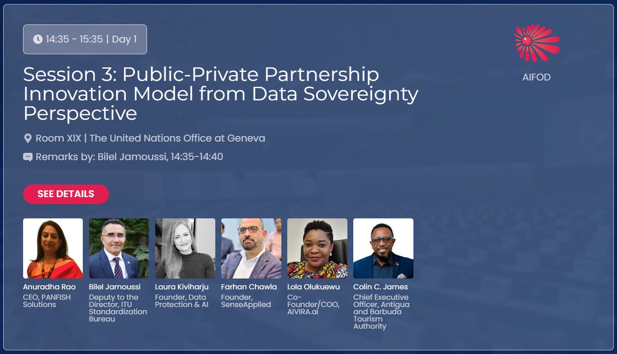 Key insights from <a href="/aifodforum/">AI For Developing Countries Forum</a> panel for developing countries to encourage local #AI innovation:
1⃣ Importance of data sovereignty
2⃣ #AI skills and talents need to be nurtured
3⃣ Infrastructure investments
4⃣ Regulatory frameworks need to keep pace
 aifod.org/agenda/?113570…