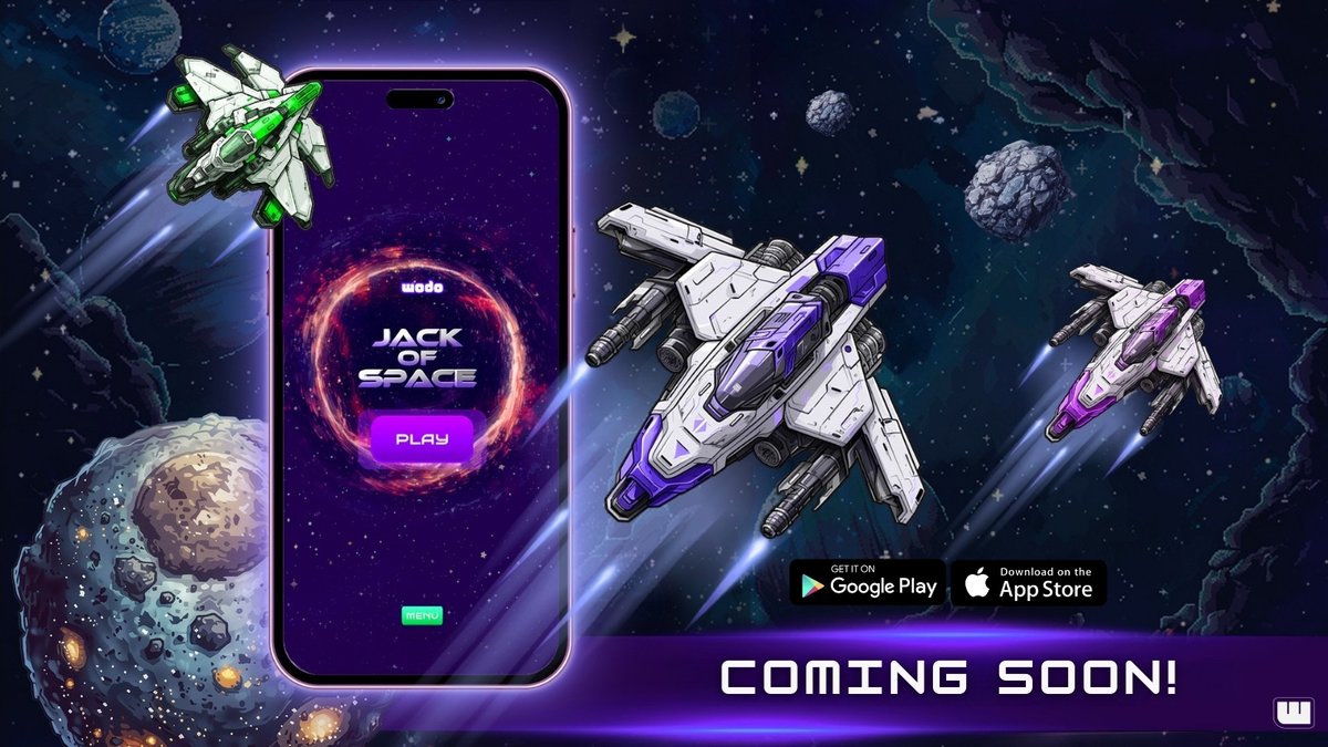 wodoio's tweet photo. Explore the galaxy from the palm of your hand! 🌌✨

#JackOfSpace mobile is almost here—dive into thrilling battles, upgrade your spaceship, and become the ultimate space pirate. 

Ready to conquer the stars? 🚀📱 

#WodoNetwork #WodoGaming #P2E #MobileGaming https://t.co/7hGHlw5Mre