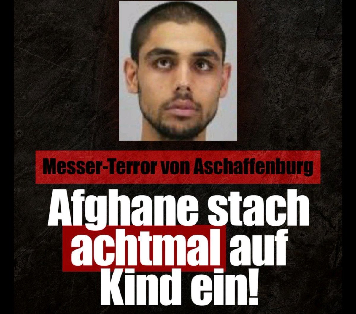 mgdbertelli's tweet image. Il SUBUMANO afgano ha accoltellato 8 volte per uccidere un bambino di due anni.

Otto volte.

#RemigrationJETZT #Aschaffenburg #Untermenschen