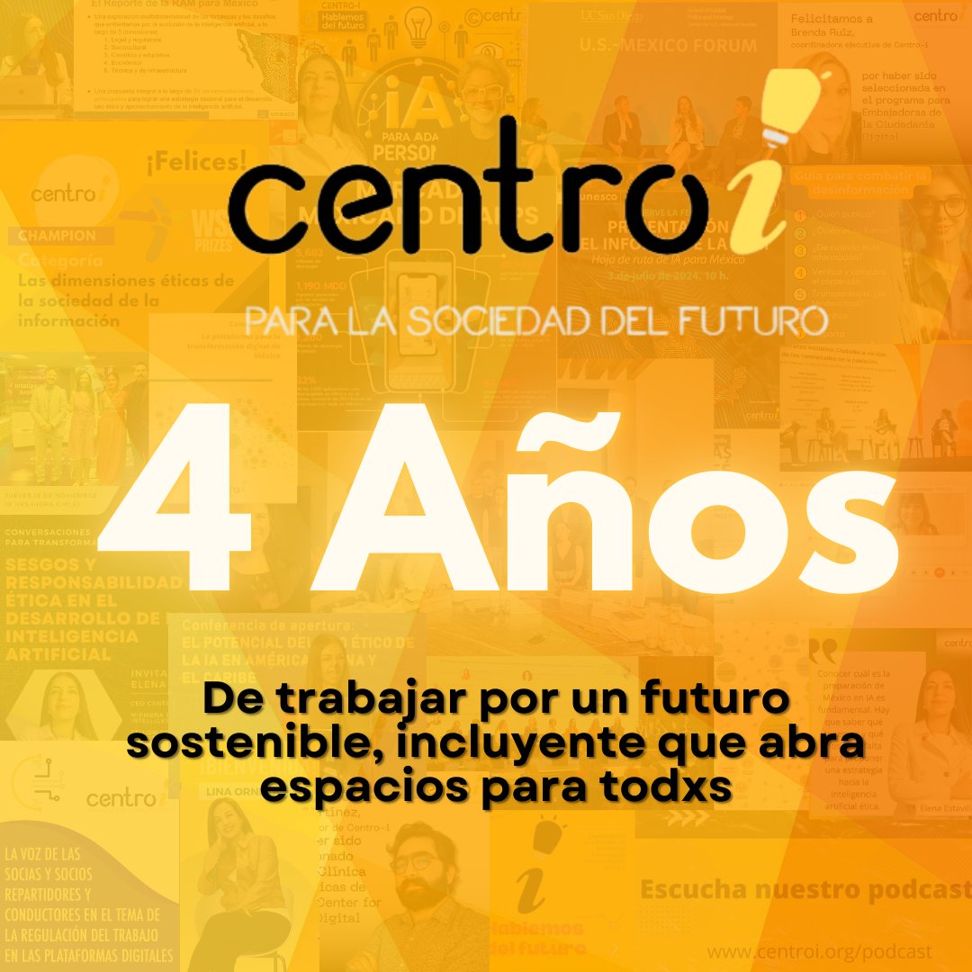 CentroiOrg's tweet photo. ¡Cumplimos 4 años en @Centro_i trabajando por un futuro digital inclusivo y sostenible!
Por ello investigamos con bases científicas y equipos diversos para proponer soluciones a los retos actuales.
Gracias a todos los que han formado parte de este camino.
#Centroi #Tenología https://t.co/xEZSHb32lV