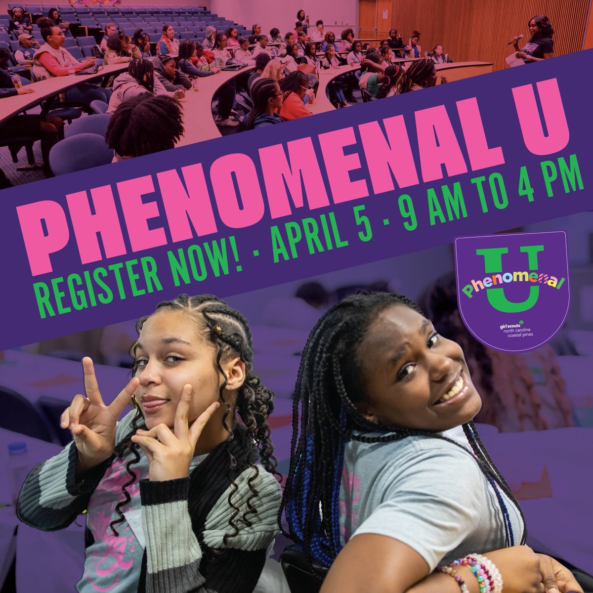 🌟 Register now for Phenomenal U 2025! Join us on April 5th at East Carolina University for this FREE event, presented by GS-NCCP's BIPOC (Black, Indigenous, and People of Color) Employee Resource Group. Learn more and register today: gsnccp.org/PhenomU25