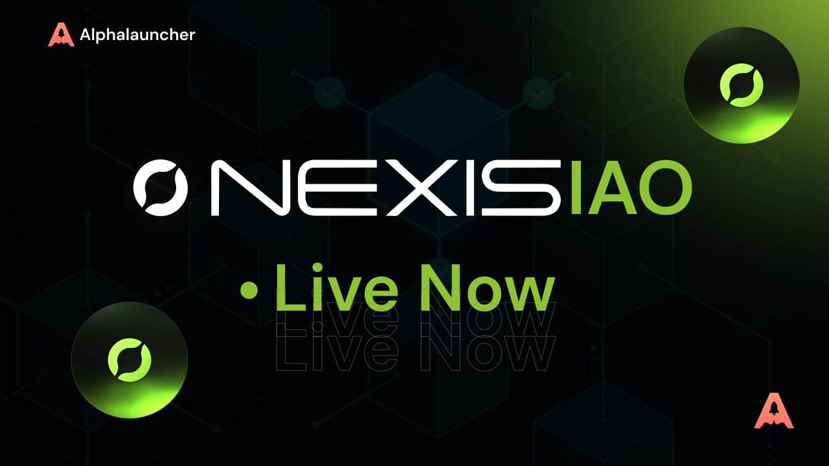 ⚡ IAO Is Live ⚡

🚀 Nexis Network VIP Round is now live 🚀

💯  The Raise amount has changed from $50,000 to $100,000. Dont miss your chance to buy!

💥 Purchase your $NZT with the link below ⬇️

alphalauncher.io/explore/presal…

✴️ This Sale is FCFS! Anyone can participate simply click