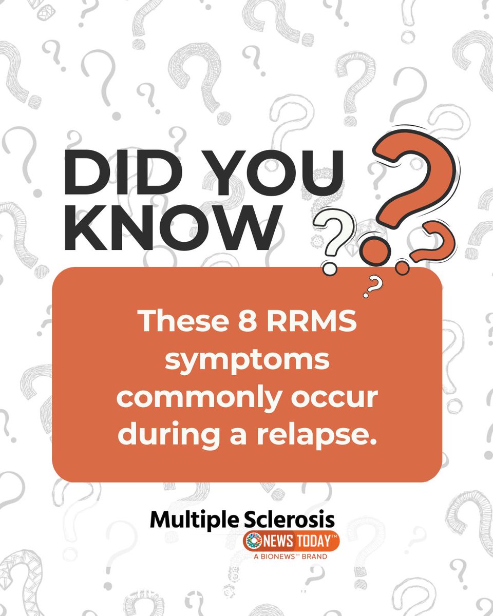 Relapses can be highly variable, but there are common symptoms associated with them. Take a look at several here: bit.ly/3POpYpx 

#MS #RRMS #MultipleSclerosis #MSResearch #MSRelapse