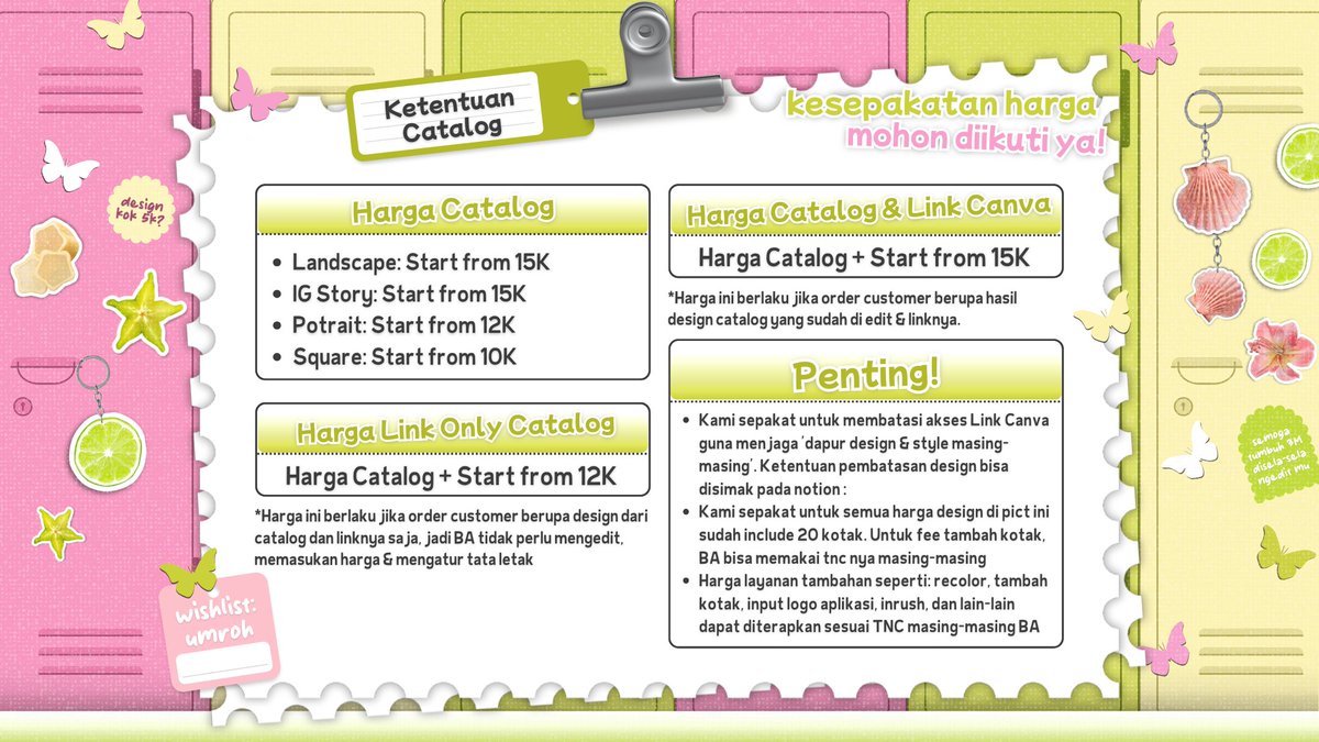 catnip__junkie's tweet image. [HARGA KESEPAKATAN EDIT PL] ‼️

Berikut harga jasa edit PL terbaru yang disepakati 50+ BA edit PL. 

Langkah ini diambil untuk lebih menghargai karya desain yang tentunya tidak mudah. Kami berharap pengertian semua pihak agar mendukung hal ini mulai 27 JANUARI 2025.

#zonauang