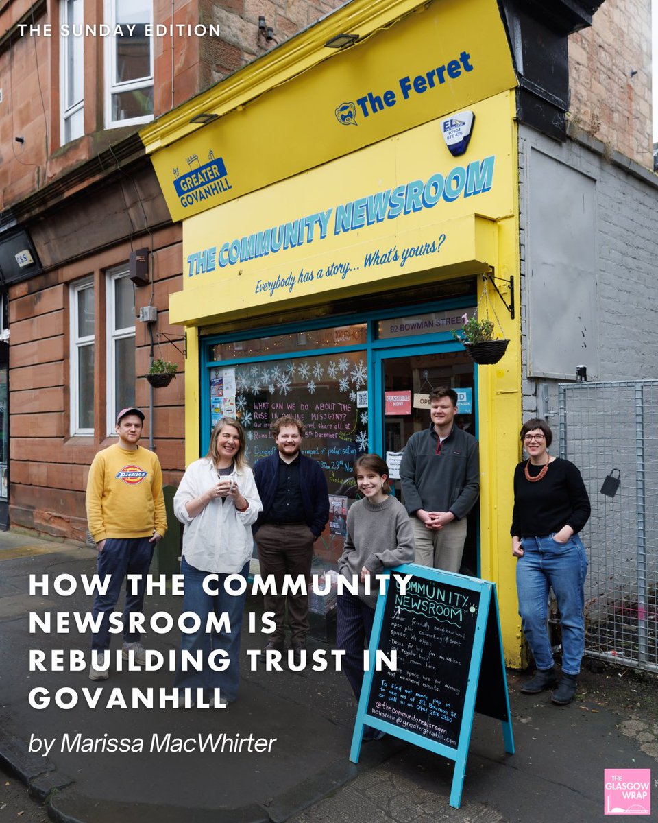 The Glasgow Wrap (@theglasgowwrap) on Twitter photo "Doing what you can where you are": How The Community Newsroom is rebuilding trust in Govanhill <a href="/Govanhill_mag/">🦋 @greatergovanhill.com on BlueSky 🦋</a> <a href="/FerretScot/">The Ferret</a>
<a href="/marissaamayy1/">Marissa MacWhirter</a> spoke to <a href="/Karin_Goodwin/">Karin Goodwin</a> & <a href="/RhiannonDavies/">Rhiannon</a> Sunday Edition.
Pics by <a href="/MearnsColin/">colin mearns</a>
Full story: tinyurl.com/32tcsejd "Doing what you can where you are": How The Community Newsroom is rebuilding trust in Govanhill <a href="/Govanhill_mag/">🦋 @greatergovanhill.com on BlueSky 🦋</a> <a href="/FerretScot/">The Ferret</a>
<a href="/marissaamayy1/">Marissa MacWhirter</a> spoke to <a href="/Karin_Goodwin/">Karin Goodwin</a> & <a href="/RhiannonDavies/">Rhiannon</a> Sunday Edition.
Pics by <a href="/MearnsColin/">colin mearns</a>
Full story: tinyurl.com/32tcsejd