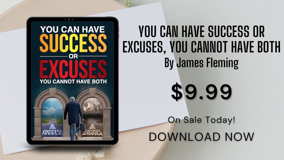 eBookBooster's tweet image. Have you ever felt stuck at life's crossroads? 'You Can Have SUCCESS or EXCUSES, You Cannot Have Both' by James Fleming is the roadmap you need. cravebooks.com/b-47097?refere… #SelfHelpBooks #ReadToSucceed
