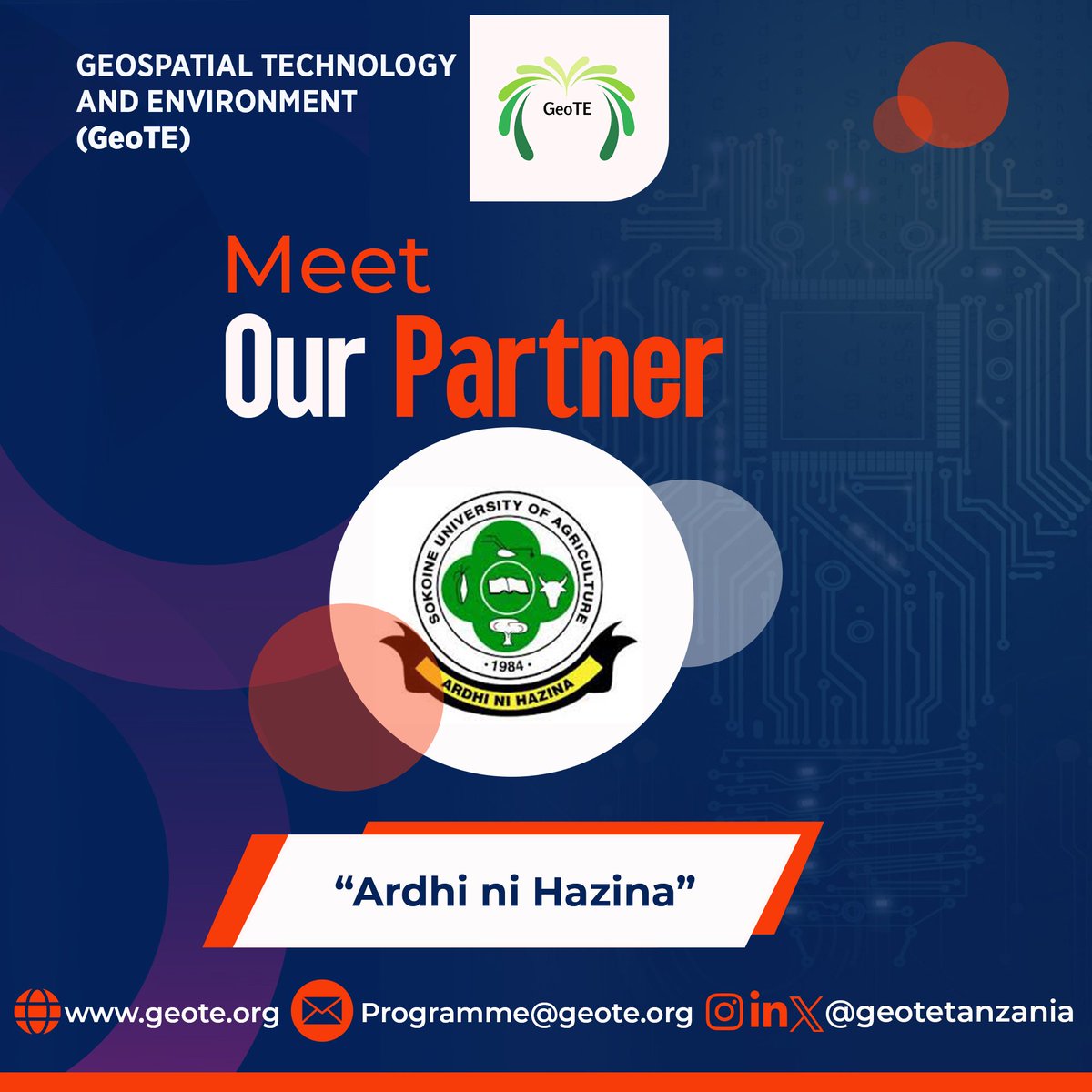 For three consecutive years and many more to come, thank you, <a href="/SokoineU/">Sokoine University of Agriculture (SUA)</a> , for your unwavering support in Field Practical Training. Together, we empower youth with knowledge, skills, and hands-on experiences to create a sustainable future.

#FPT2025 #GEOSPARK2025