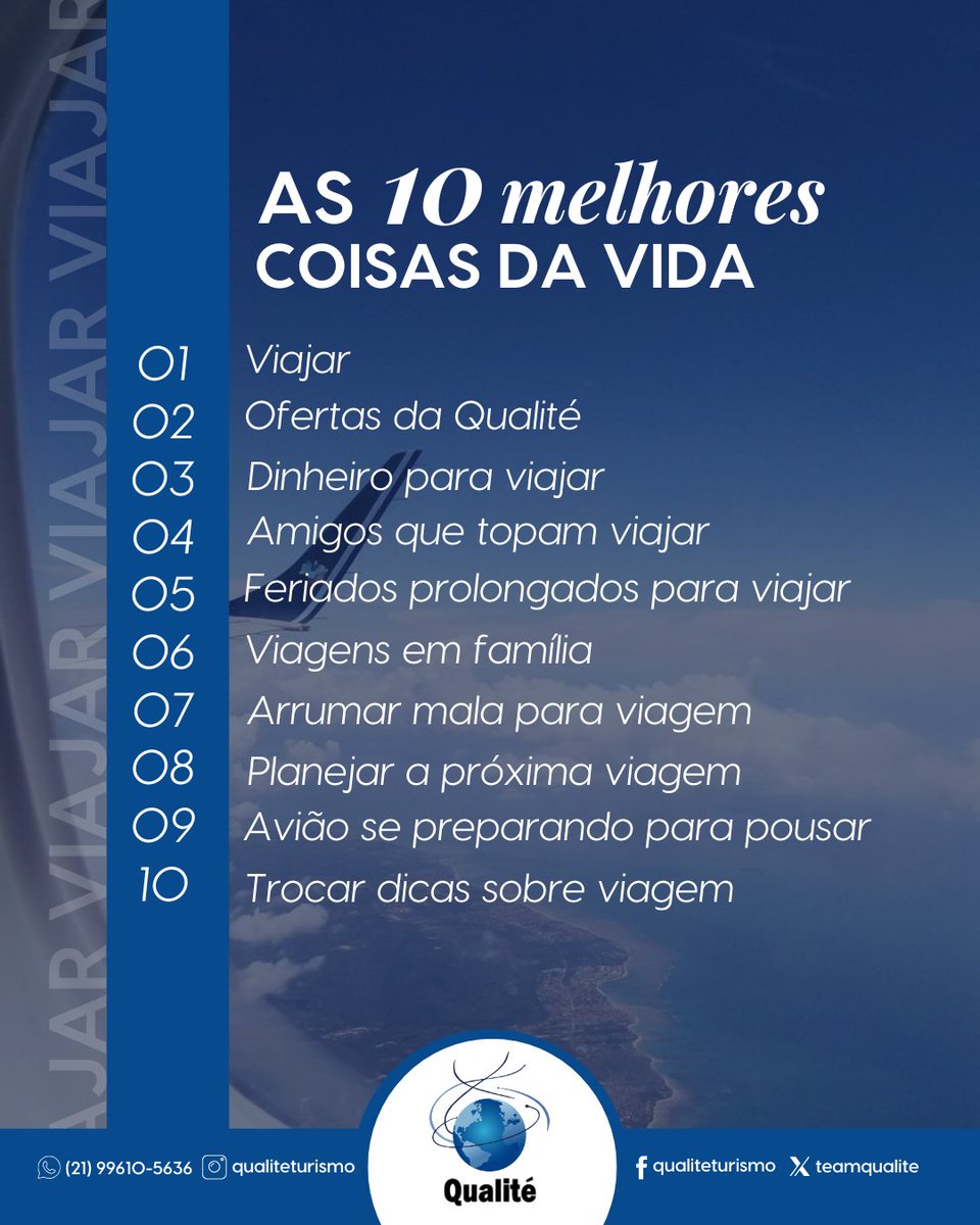 teamqualite's tweet photo. Quem concorda comenta “EU” 👇

Lembrando que para ficar por dentro dos melhores programas e pacotes de viagem, dicas e ofertas:

Ative nossas notificações! 🛎️

✨ Informações sobre nossos pacotes e serviços
21 97559-9980

 #turismo #qualitéturismo https://t.co/VTrAfShN1l