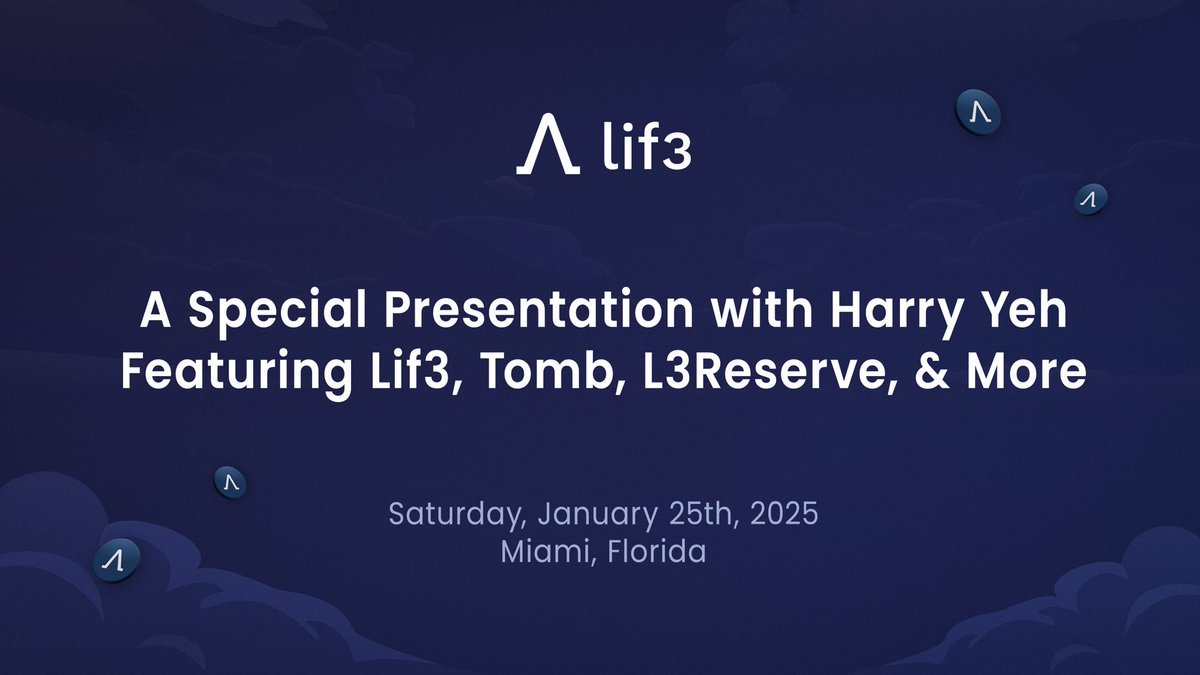 Lif3.com (@official_lif3) on Twitter photo πππππ
Check out this recent presentation by <a href="/harryyeh/">Harry Yeh θδΏεΎ·</a> discussing the past, present & future of Lif3.com, <a href="/tombfinance/">The Game of Tomb π»</a> , & More!
New information, insight & updates!
Link Belowπ
youtu.be/P0oXyKTXtoo πππππ
Check out this recent presentation by <a href="/harryyeh/">Harry Yeh θδΏεΎ·</a> discussing the past, present & future of Lif3.com, <a href="/tombfinance/">The Game of Tomb π»</a> , & More!
New information, insight & updates!
Link Belowπ
youtu.be/P0oXyKTXtoo