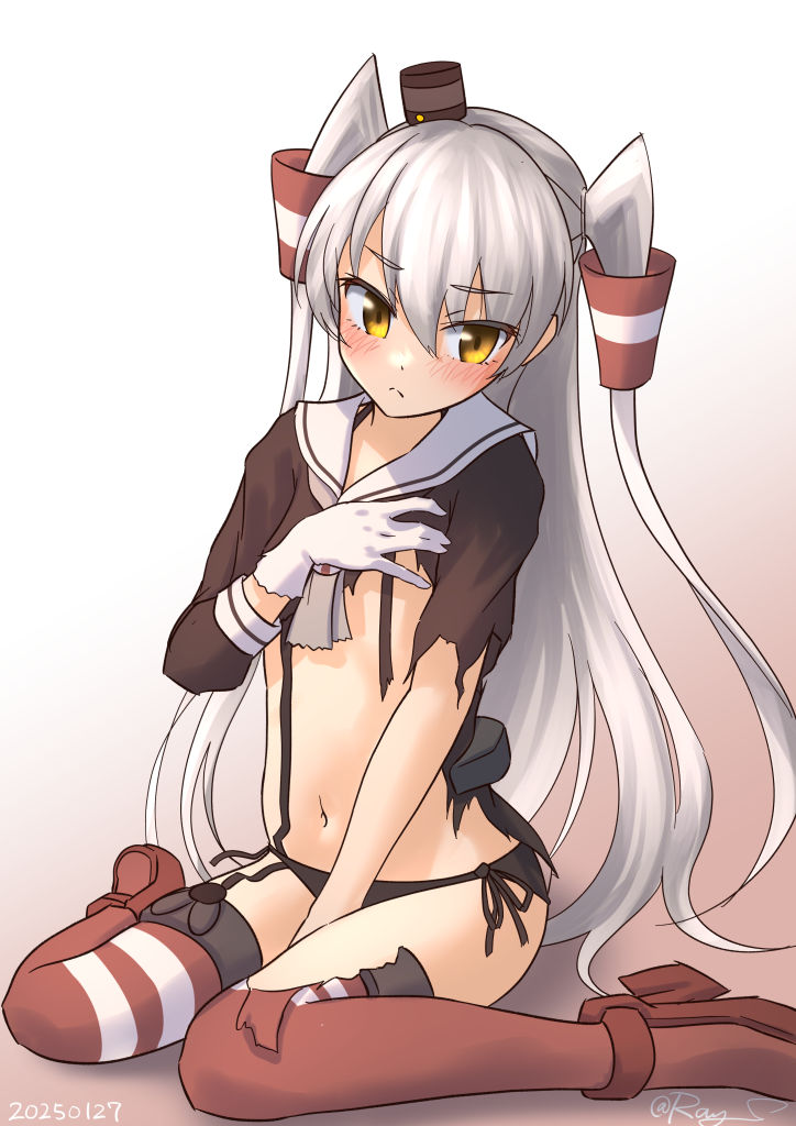 艦これ「天津風#艦これ版深夜の真剣お絵描き60分一本勝負 #艦これ版真剣お絵描き60分一」|Ray.Sのイラスト
