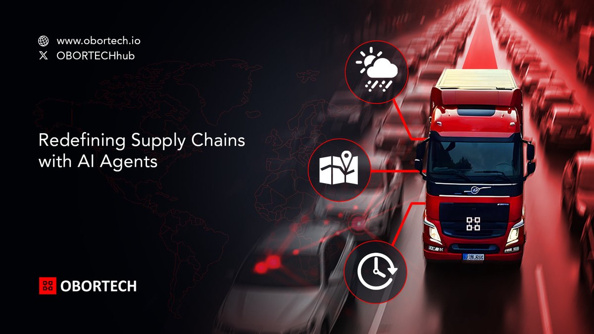 🟥  OBORTECH’s Smart Hub paired with AI Agents

Together, they can deliver smarter, more efficient, and tailored solutions for supply chain actors without requiring expensive expertise. Here are examples:

🚦 Optimized Routes

AI agents calculate blockchain-based data history of