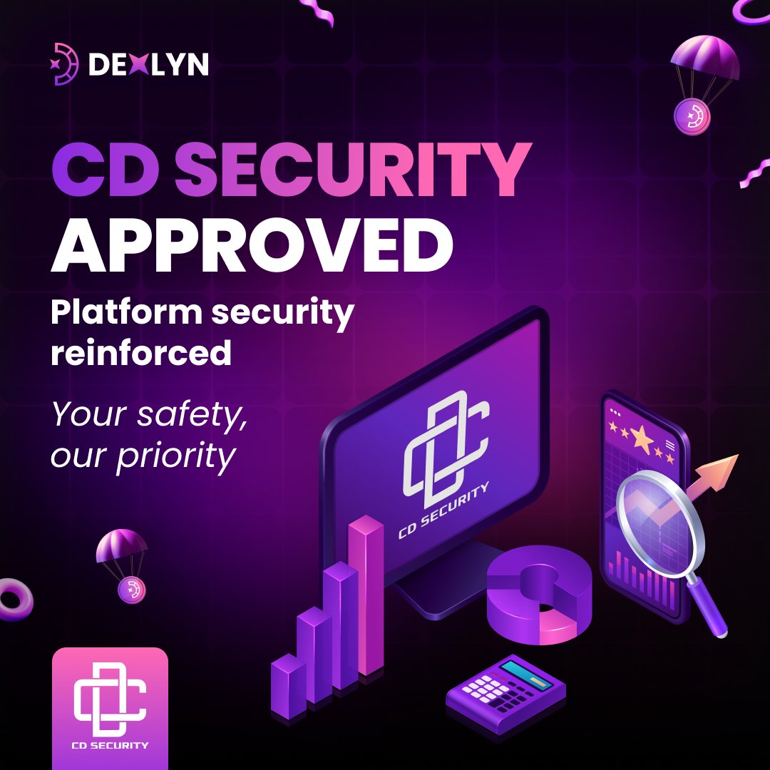🔒 Security first, always. 

Dexlyn has been successfully audited by <a href="/hackenclub/">Hacken🇺🇦</a>  &amp; @CDSecurity_ 

Your trades, your liquidity, and your experience deserve the highest level of security.

✅ Verified smart contracts
✅ Secure liquidity protection
✅ Trustworthy, community-first