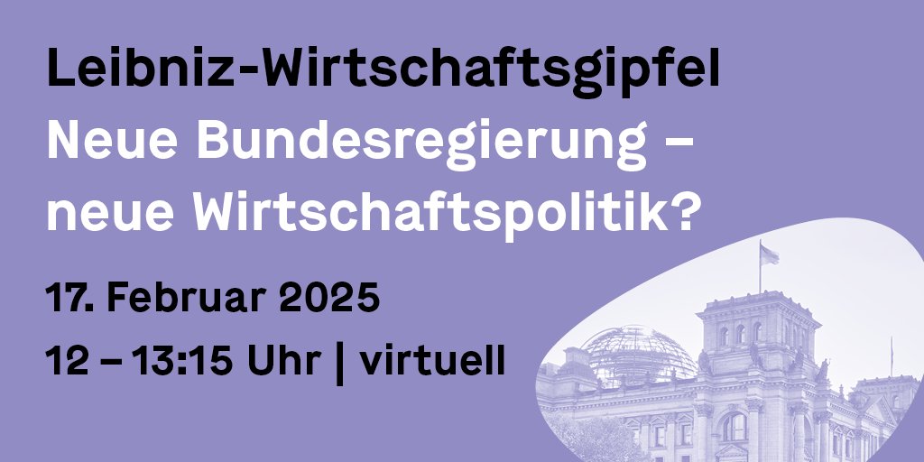 RWI Leibniz-Institut (@rwi_leibniz) on Twitter photo Neue Bundesregierung – neue Wirtschaftspolitik? <a href="/LeibnizWGL/">Leibniz-Gemeinschaft</a>-Wirtschaftsgipfel 2025 mit RWI-Präsident Christoph M. Schmidt, <a href="/MFratzscher/">Marcel Fratzscher</a>, Nicola Fuchs-Schündeln, <a href="/FuestClemens/">Clemens Fuest</a>, <a href="/ReintGropp/">Reint Gropp</a>, <a href="/fheider/">Florian Heider</a>, <a href="/MSchularick/">Moritz Schularick</a> & <a href="/AchimWambach/">Achim Wambach</a>. Zur Anmeldung: leibniz-gemeinschaft.zoom.us/webinar/regist… Neue Bundesregierung – neue Wirtschaftspolitik? <a href="/LeibnizWGL/">Leibniz-Gemeinschaft</a>-Wirtschaftsgipfel 2025 mit RWI-Präsident Christoph M. Schmidt, <a href="/MFratzscher/">Marcel Fratzscher</a>, Nicola Fuchs-Schündeln, <a href="/FuestClemens/">Clemens Fuest</a>, <a href="/ReintGropp/">Reint Gropp</a>, <a href="/fheider/">Florian Heider</a>, <a href="/MSchularick/">Moritz Schularick</a> & <a href="/AchimWambach/">Achim Wambach</a>. Zur Anmeldung: leibniz-gemeinschaft.zoom.us/webinar/regist…